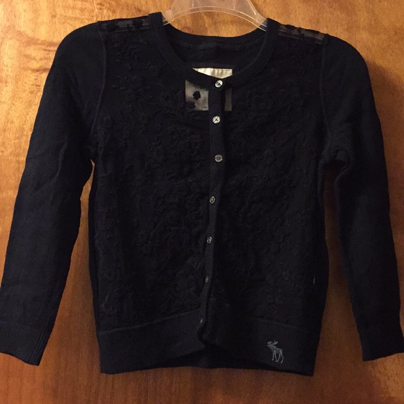Abercrombie & Fitch Sweaters - Abercrombie Fitch embroidered sheer mesh cardigan